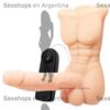 Torso con dildo vibrador de varias velocidades